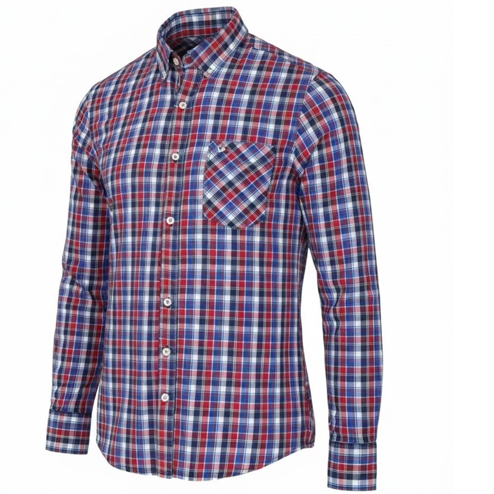 Scott Sports Mens Plaid Button Down Shirt  Sun Valley Idaho Men's Medium